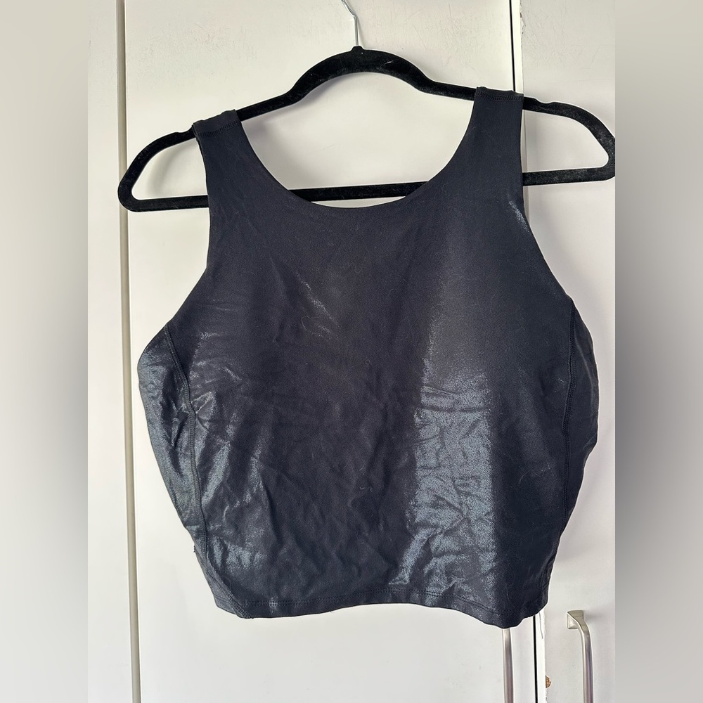 🖤 Crane Black Sports Bra Size L High Impact Athletic Activewear NWOT